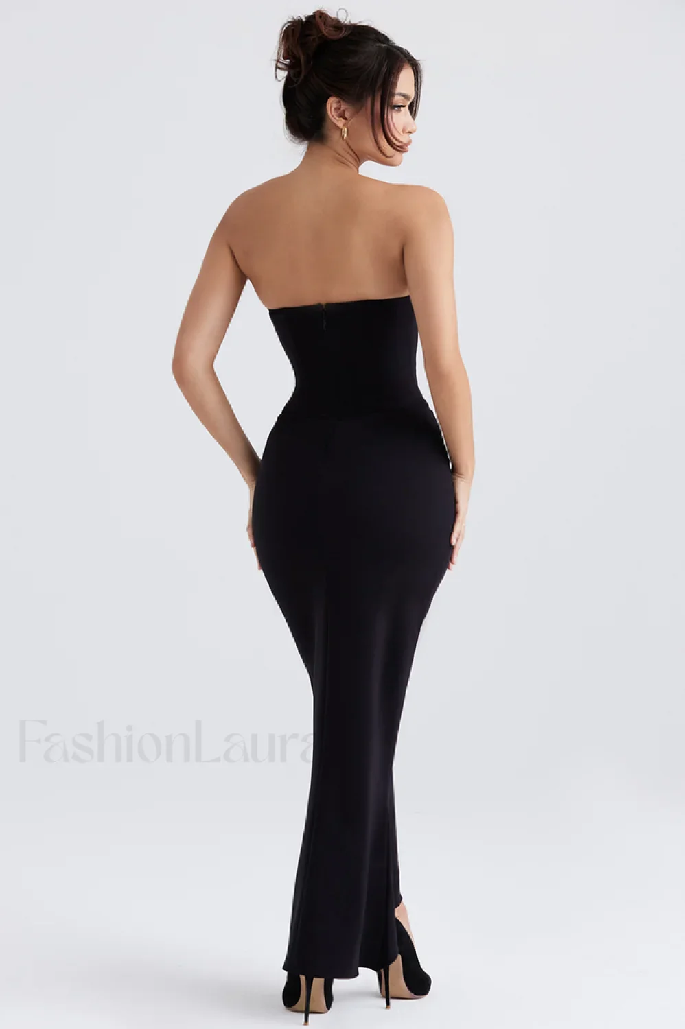Sabine Black Tube Charming Top Tunic Dress - Image 12