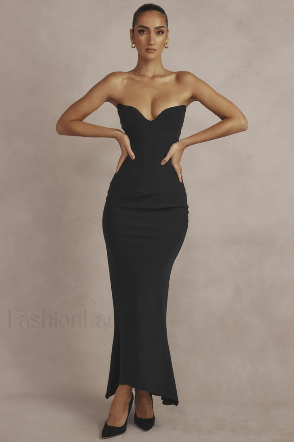 Sabine Black Tube Charming Top Tunic Dress - Image 13