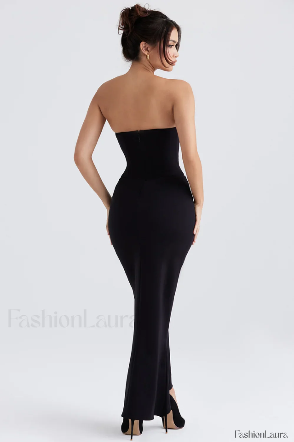 Sabine Black Tube Charming Top Tunic Dress - Image 51
