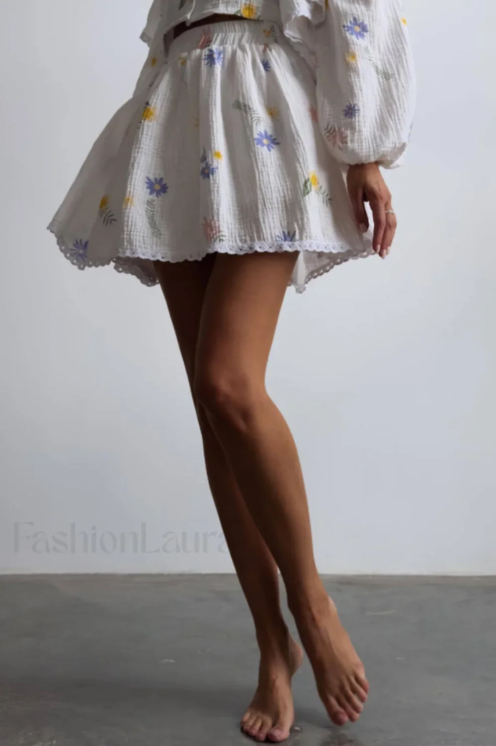 Ruffled Strawberry Stylish Print Skirt Set - Image 41