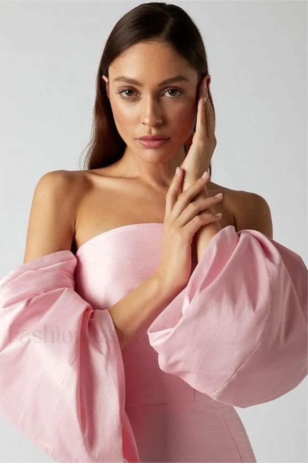 Lantern Sleeves Off Charming Shoulder Mini Dress - Image 8