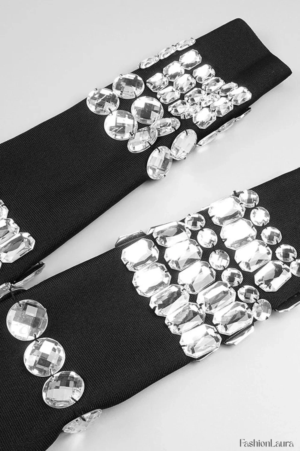 Kris Rhinestone Stylish Bodycon Dress - Image 36