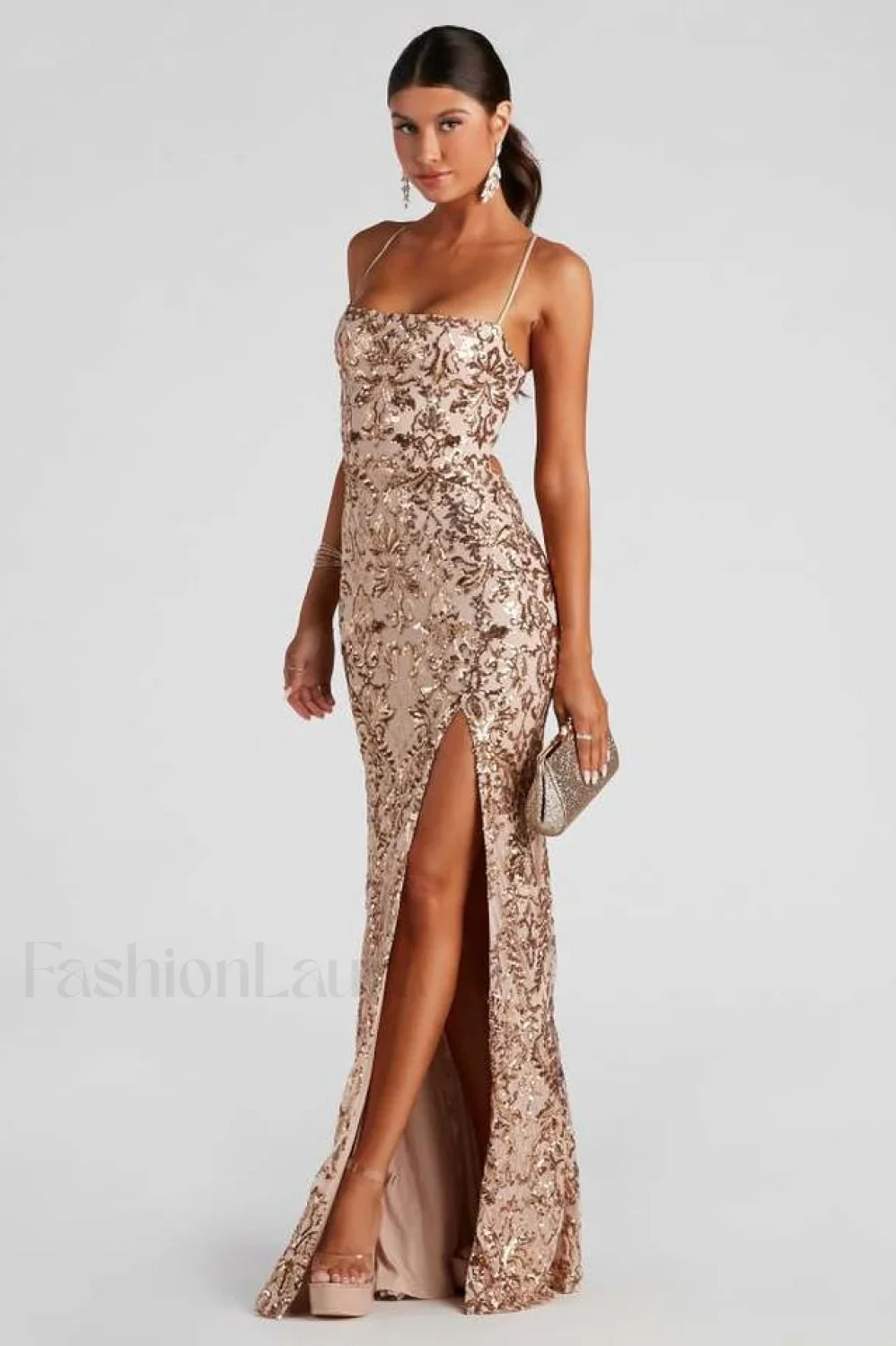 Kinsley Formal Stylish Sequin Mermaid Dress - Image 2