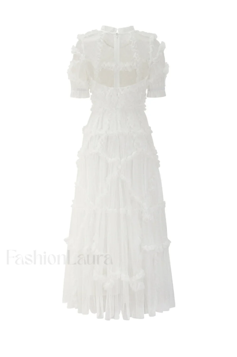 Kinley Ruched Ruffle Charming Hem Maxi Dress - Image 12