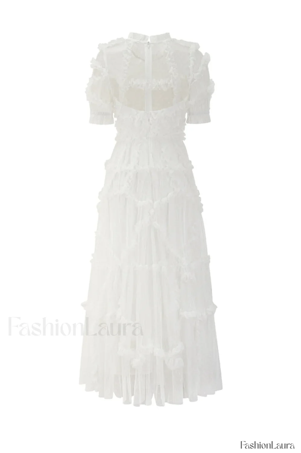 Kinley Ruched Ruffle Charming Hem Maxi Dress - Image 30