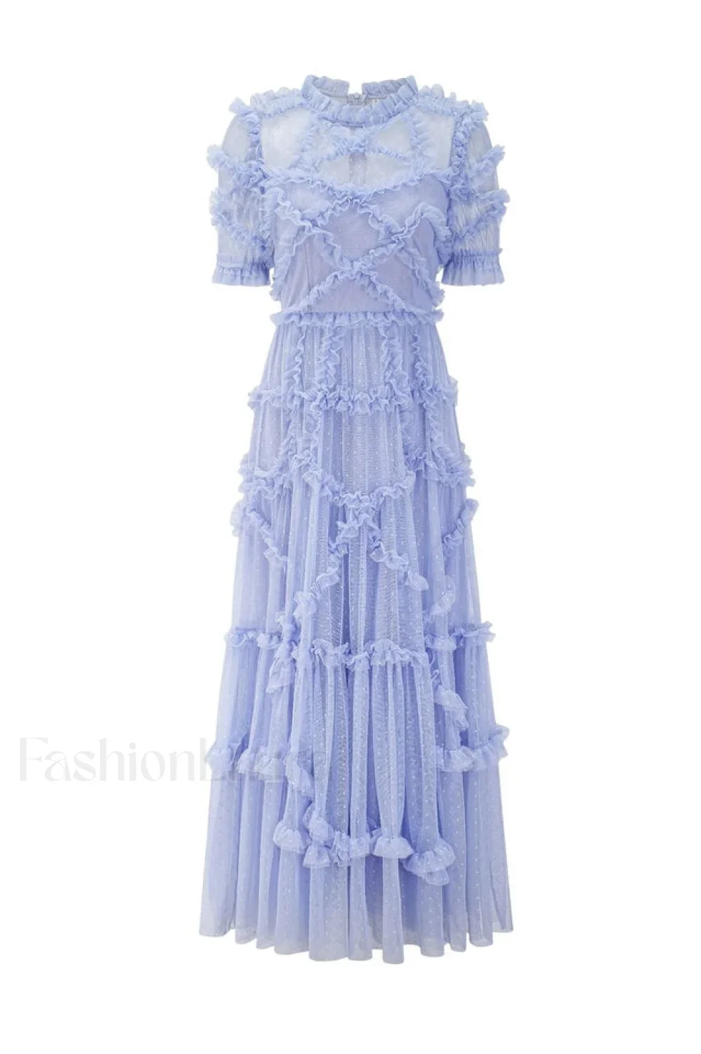 Kinley Ruched Ruffle Charming Hem Maxi Dress - Image 9