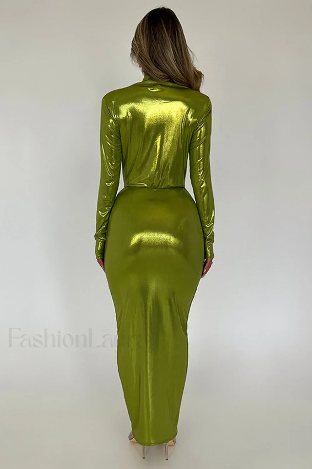 Juliette Metallic Stylish Tie Front Dress - Image 29