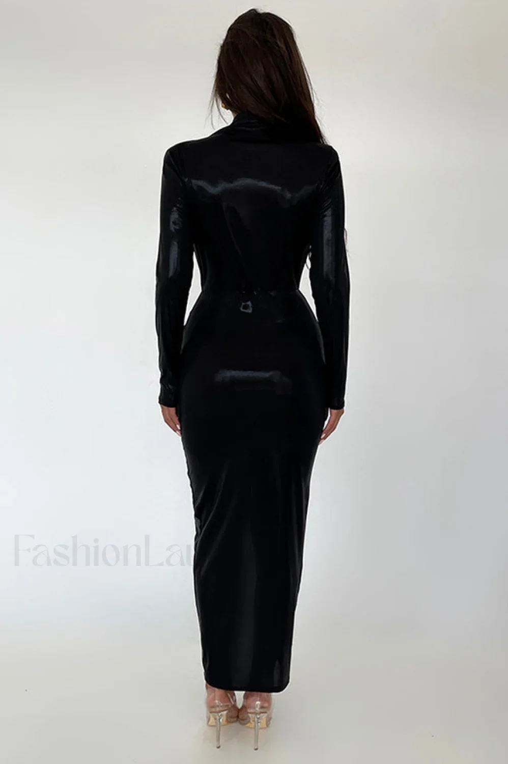 Juliette Metallic Stylish Tie Front Dress - Image 36