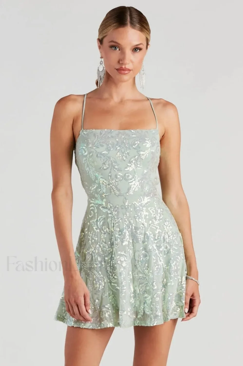 Julianna Sleeveless Stylish Sequin Party Dress - Image 2