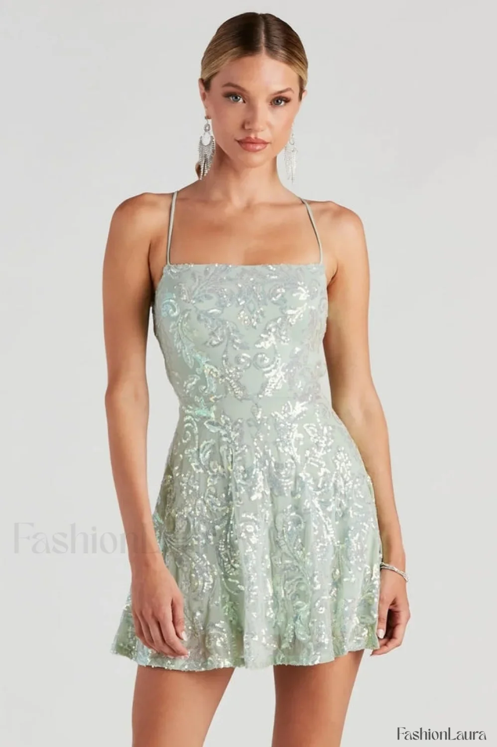 Julianna Sleeveless Stylish Sequin Party Dress - Image 6