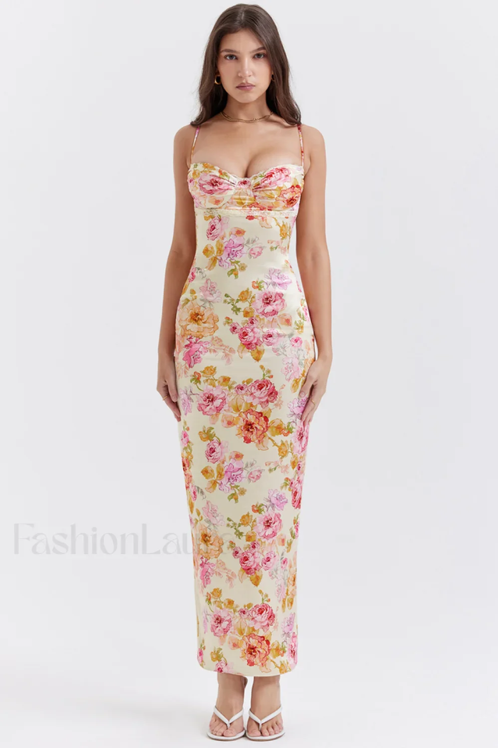 Josefina Ivory Stylish Floral Maxi Dress - Image 22