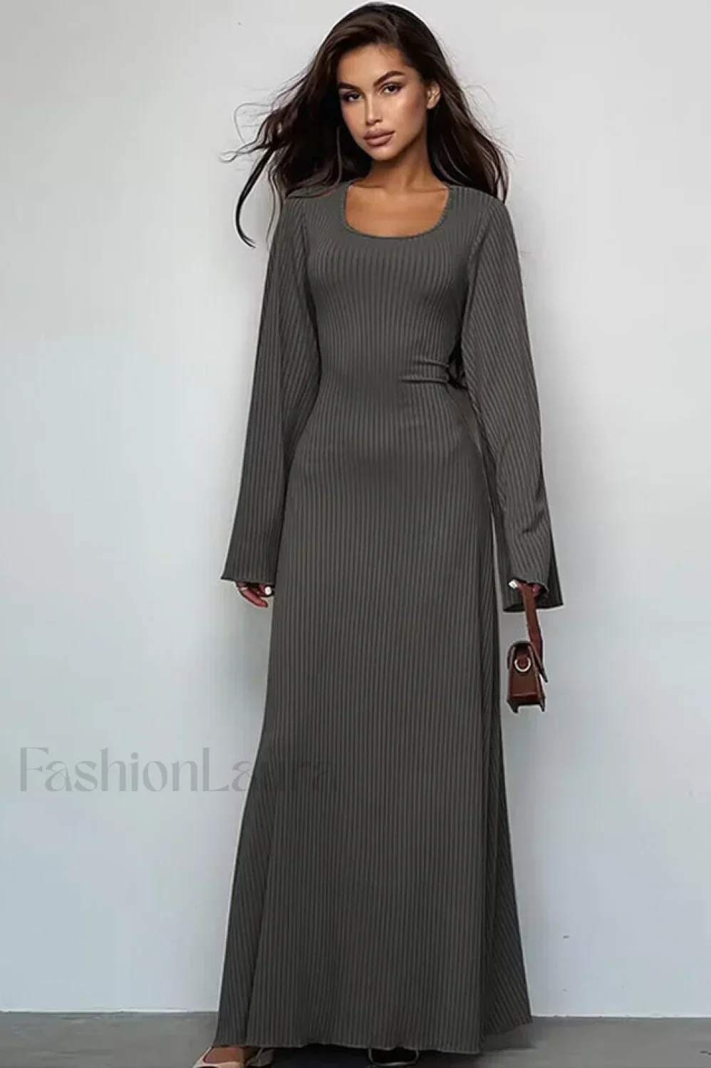 Jaye Long Stylish Sleeve Maxi Dress - Image 4