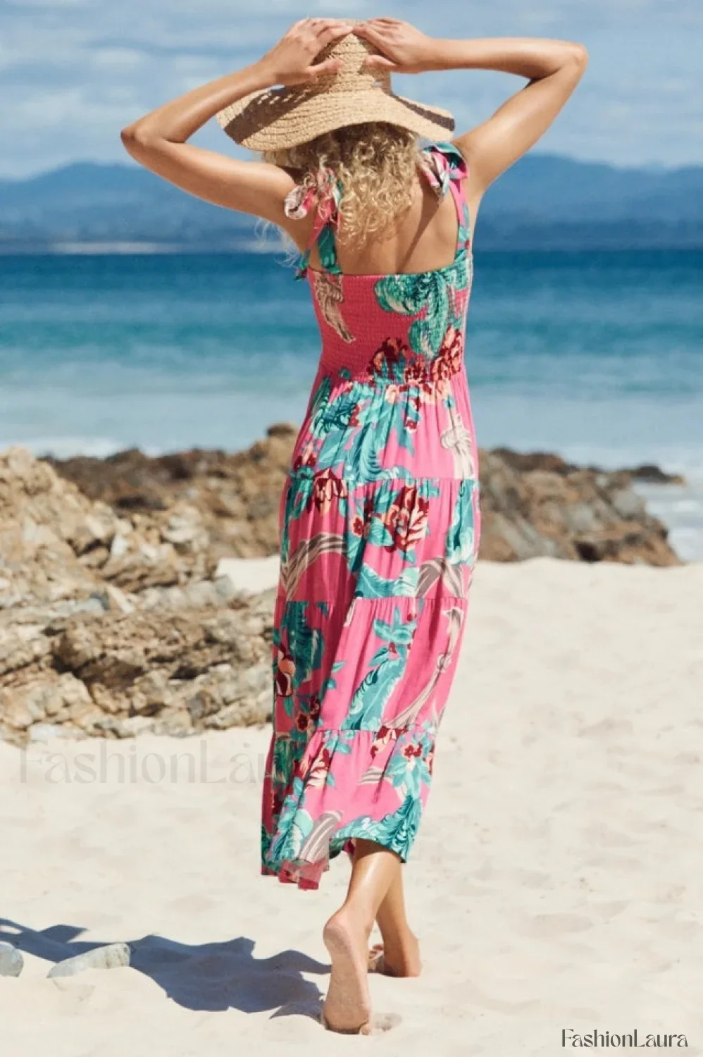 Jaclyn Smocked Stylish Maxi Dress - Image 31