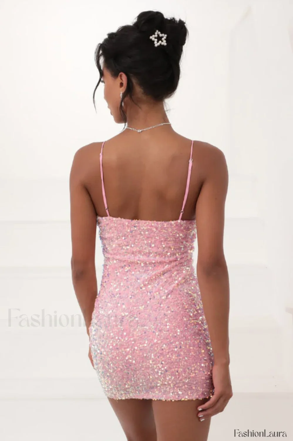 Iridescent Sequin Stylish Bodycon Dress - Image 6