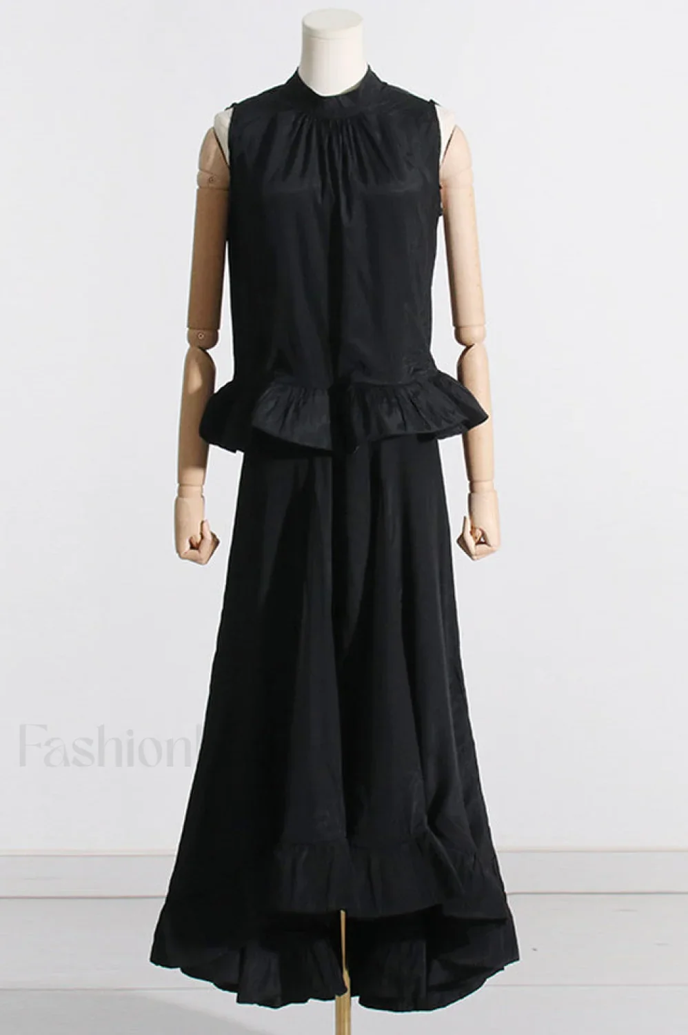 Elaine Pink Sleeveless Charming Ruffle Mermaid Set - Image 15