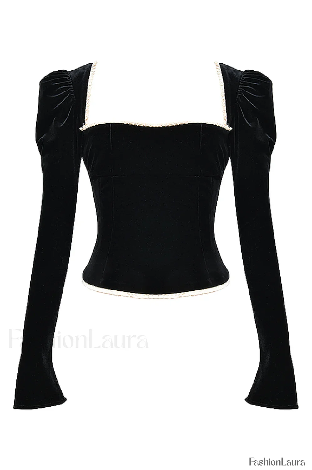 Noa Black Stylish Velvet Corset - Image 19