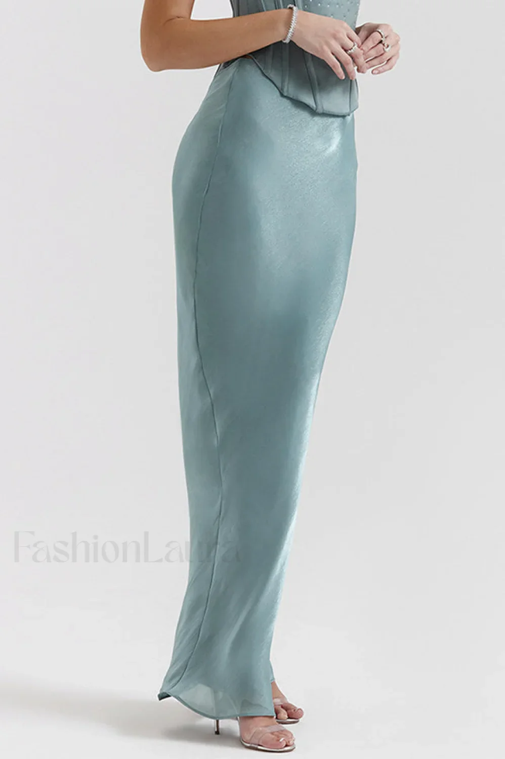 Amadi Satin Bra Charming + Maxi Skirt Set - Image 14