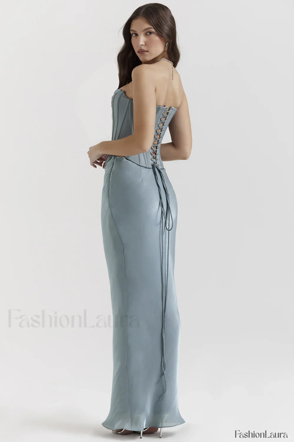 Amadi Satin Bra Charming + Maxi Skirt Set - Image 28