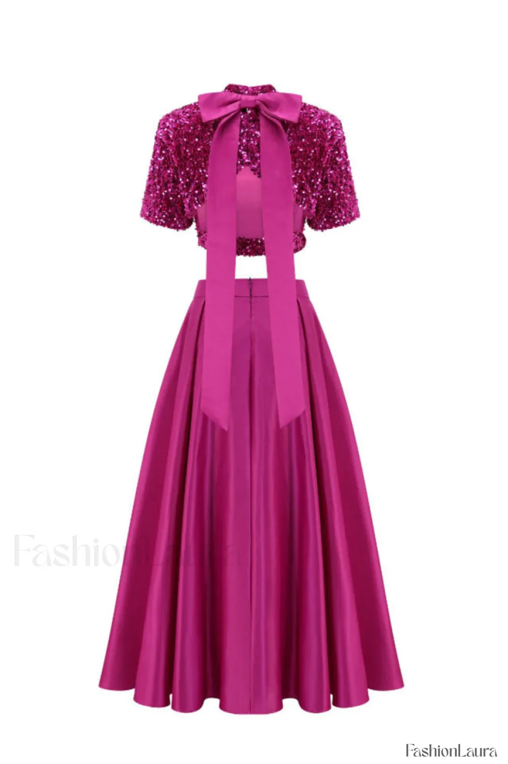 Aisha Sequin Bow Charming Lace Up Set - Image 23