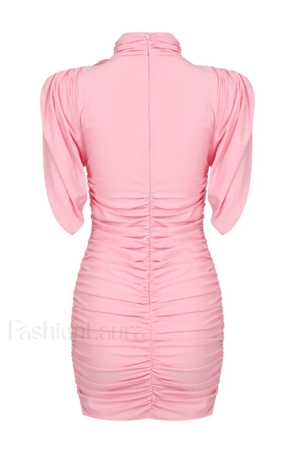 Rose-appliqu茅 Ruched Stylish Jersey Minidress - Image 21