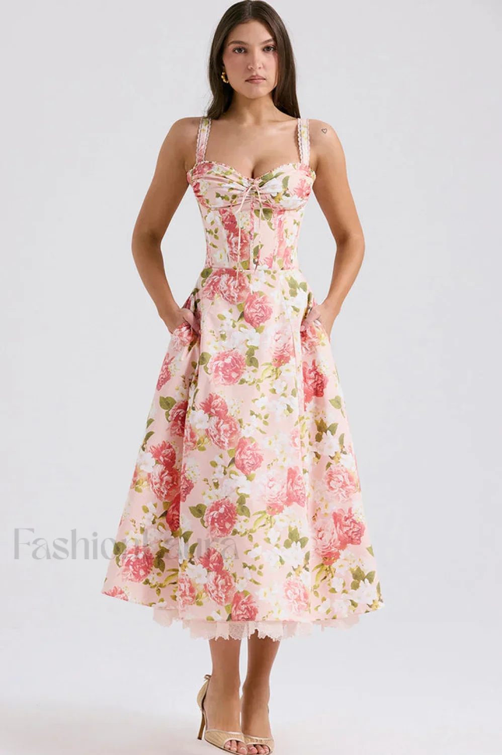 Rosalee Print Stylish Cotton Sundress