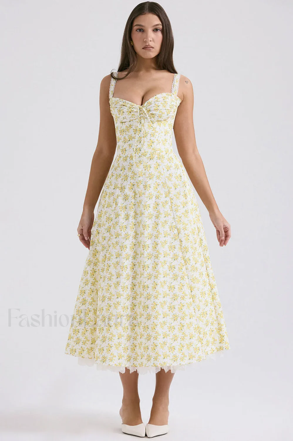 Rosalee Print Stylish Cotton Sundress - Image 33