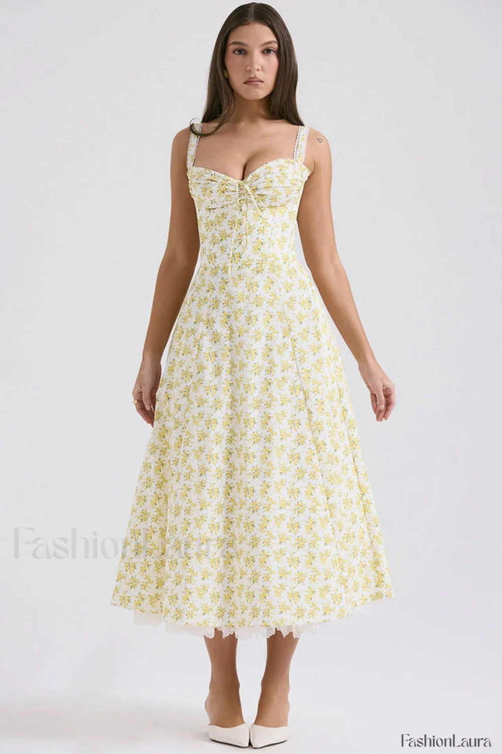 Rosalee Print Stylish Cotton Sundress - Image 56