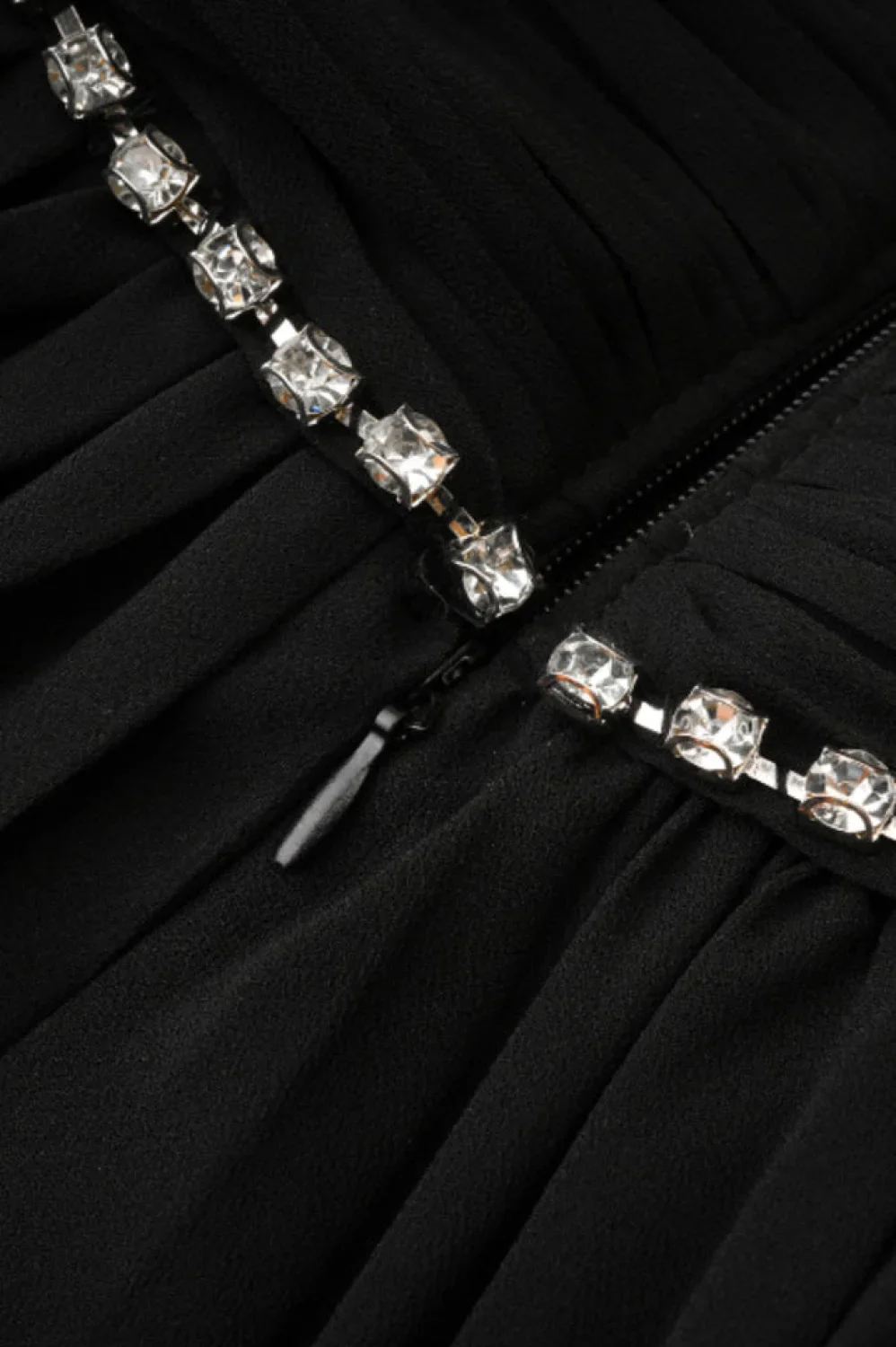 Rochie Black Tiered Charming Jewel Chiffon Dress - Image 19