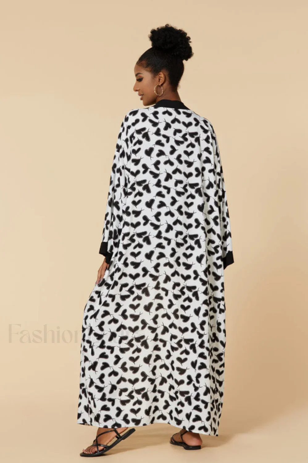 Print Belted Stylish Kimono Dress - Image 43