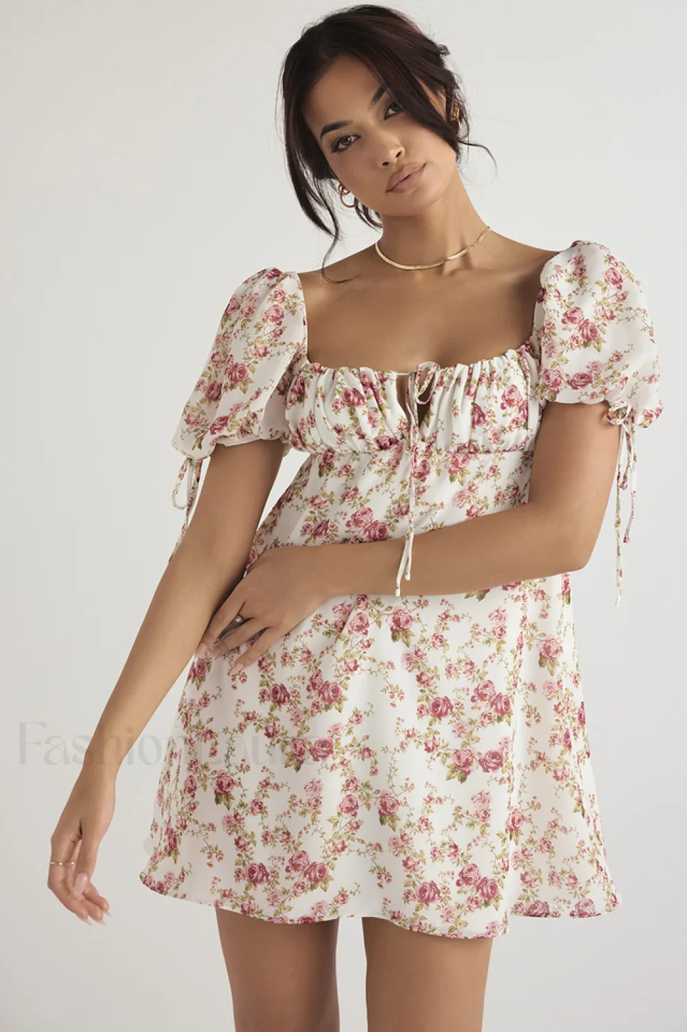 Princess Georgette Stylish Mini Dress - Image 52