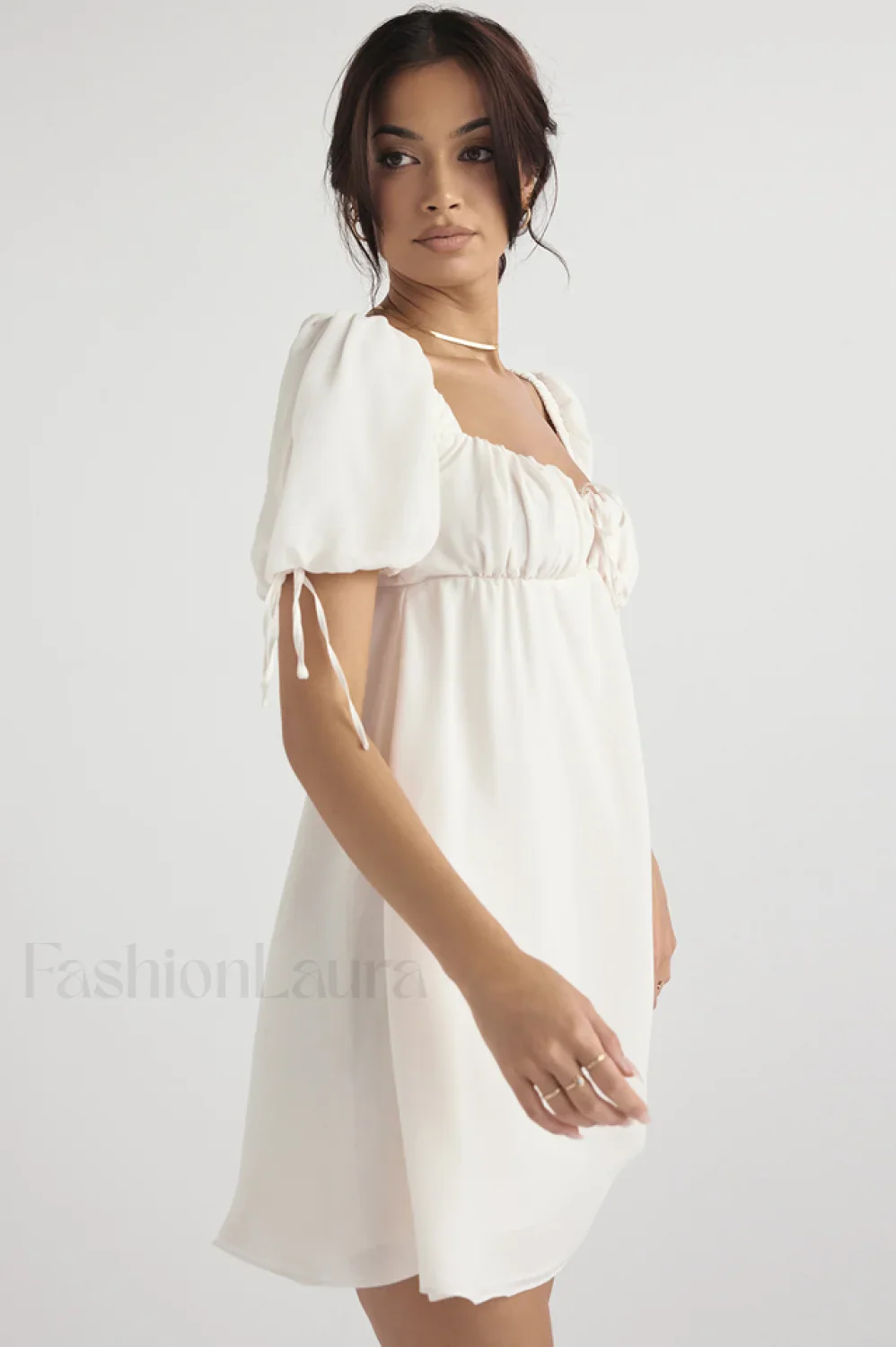 Princess Georgette Stylish Mini Dress - Image 7