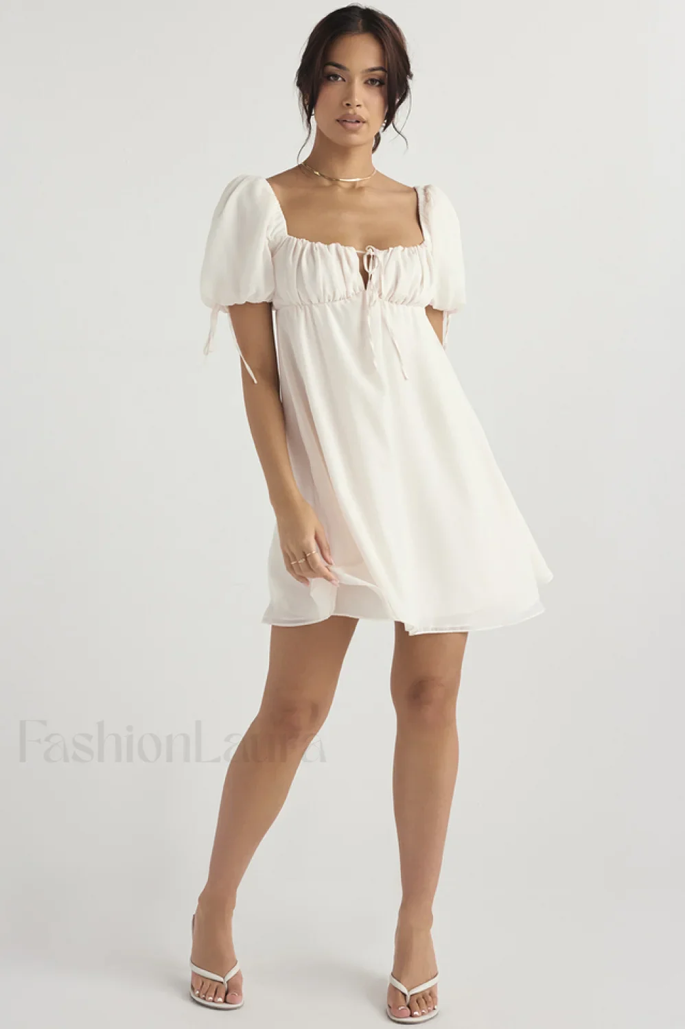 Princess Georgette Stylish Mini Dress - Image 9