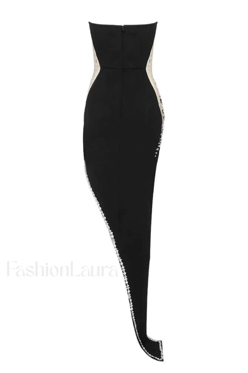 Porsha Diamonate Strapless Charming Maxi Bandage Dress - Image 20