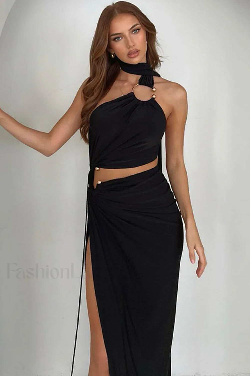Pooh-Who Asymmetrical Stylish Cut-Out Dress - Image 24
