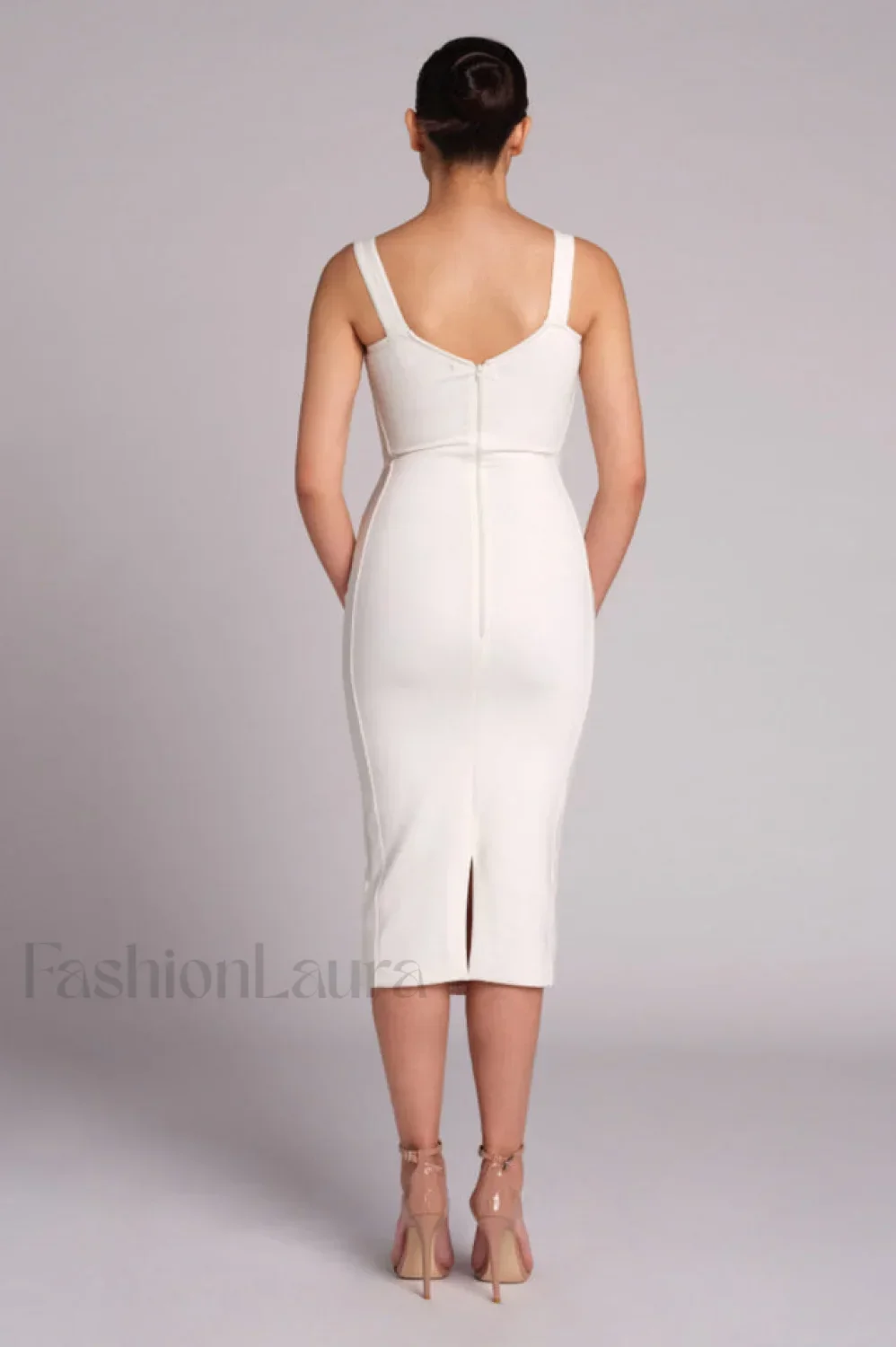 Poem Sling Stylish Dress With Lace - Image 3