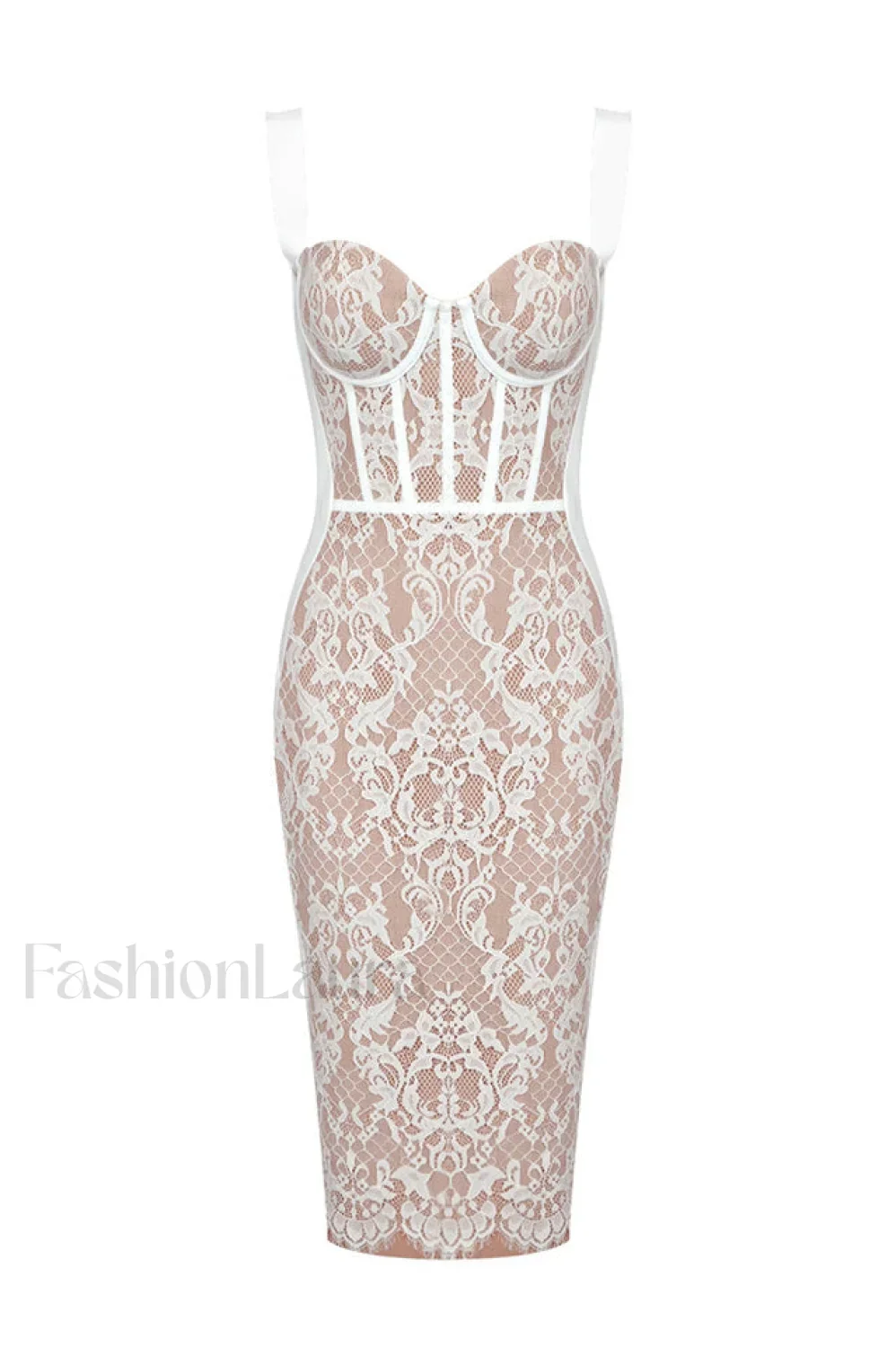 Poem Sling Stylish Dress With Lace - Image 9