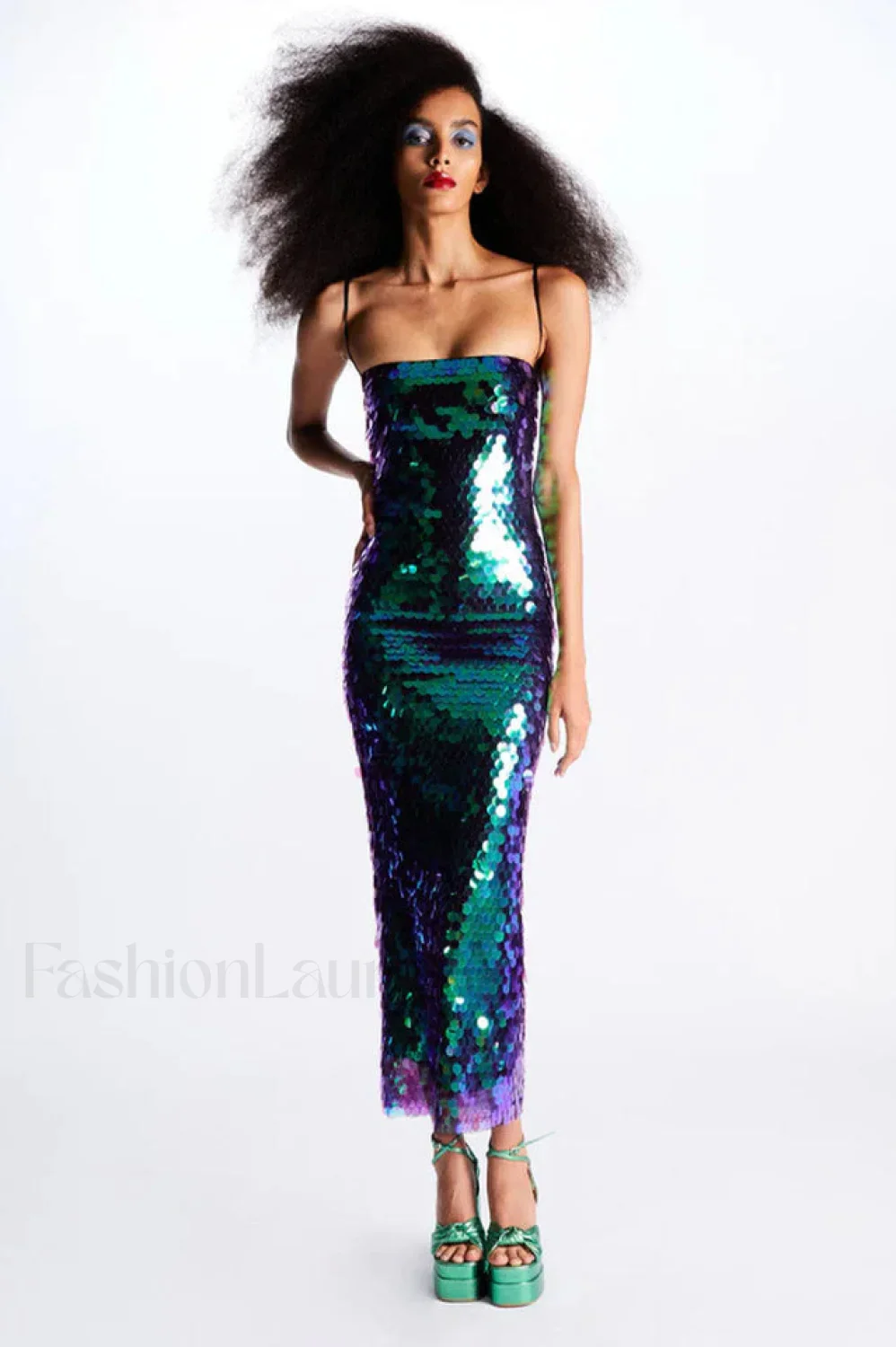Phoenix Midi Stylish Dress in Sequins - Image 25