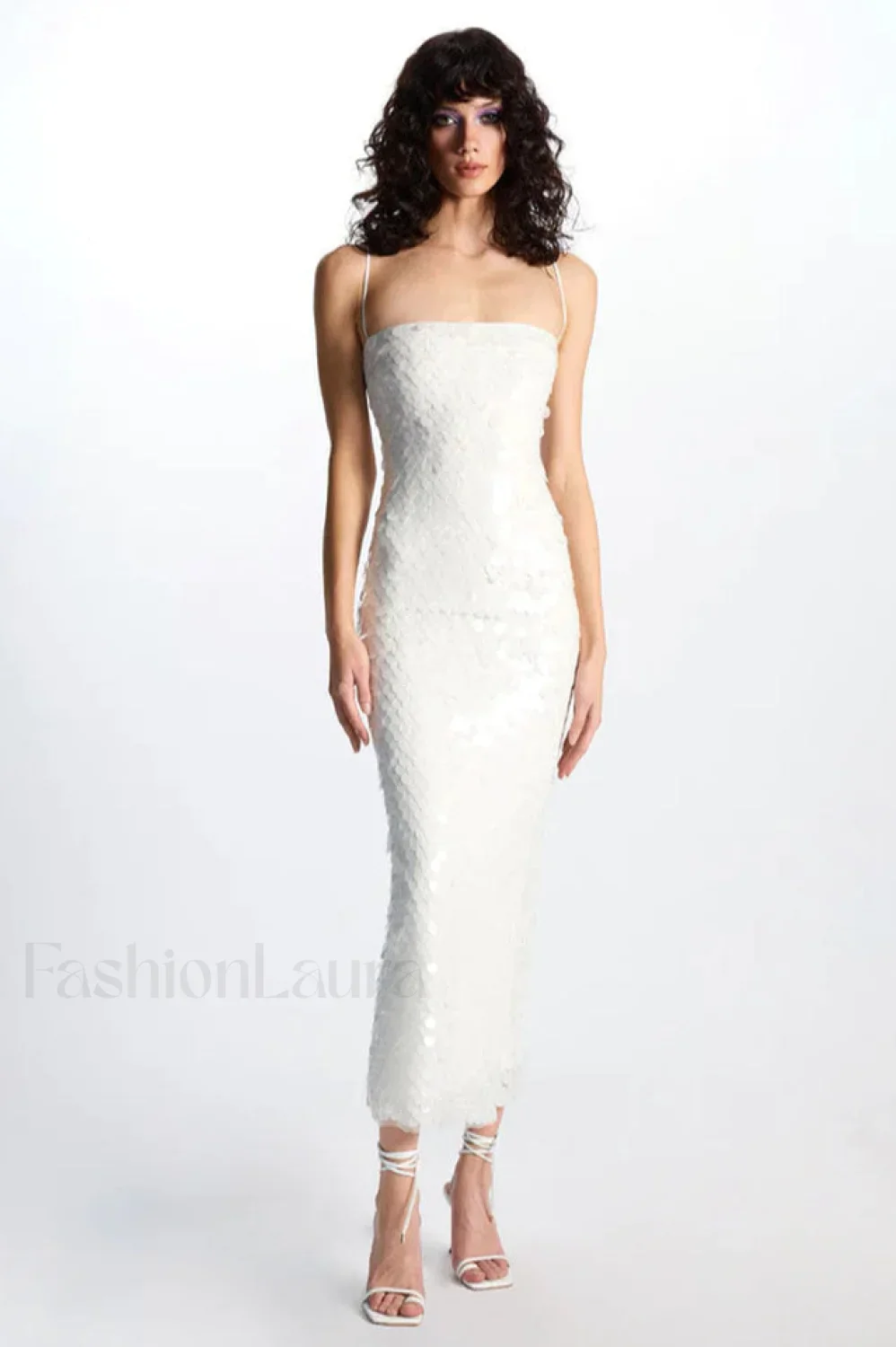 Phoenix Midi Stylish Dress in Sequins - Image 38