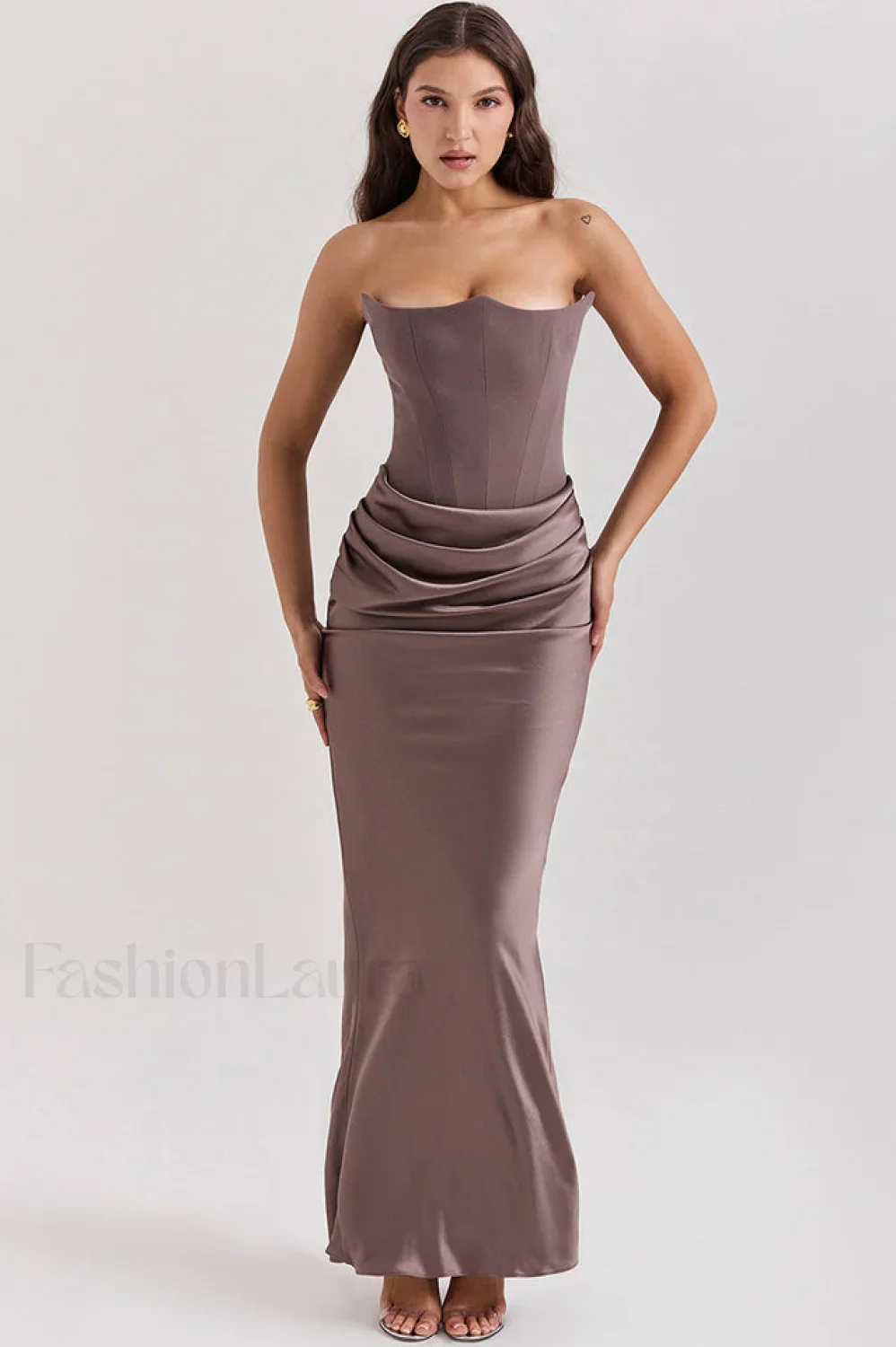 Persephone Off Stylish Shoulder Bustier Maxi Dress - Image 22