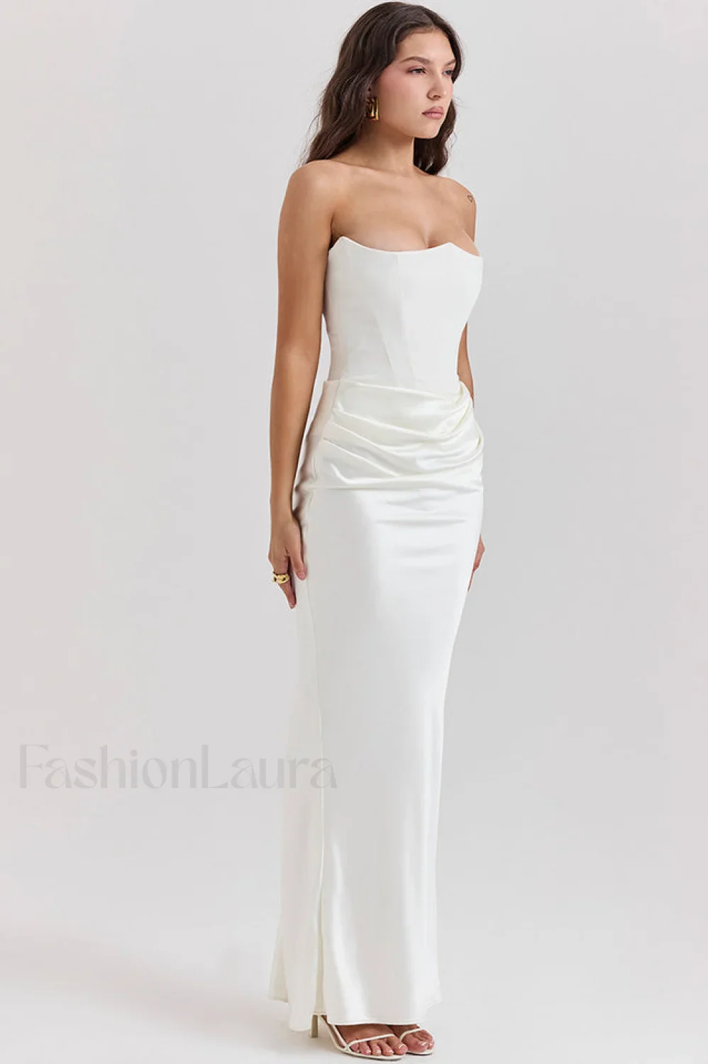 Persephone Off Stylish Shoulder Bustier Maxi Dress - Image 6