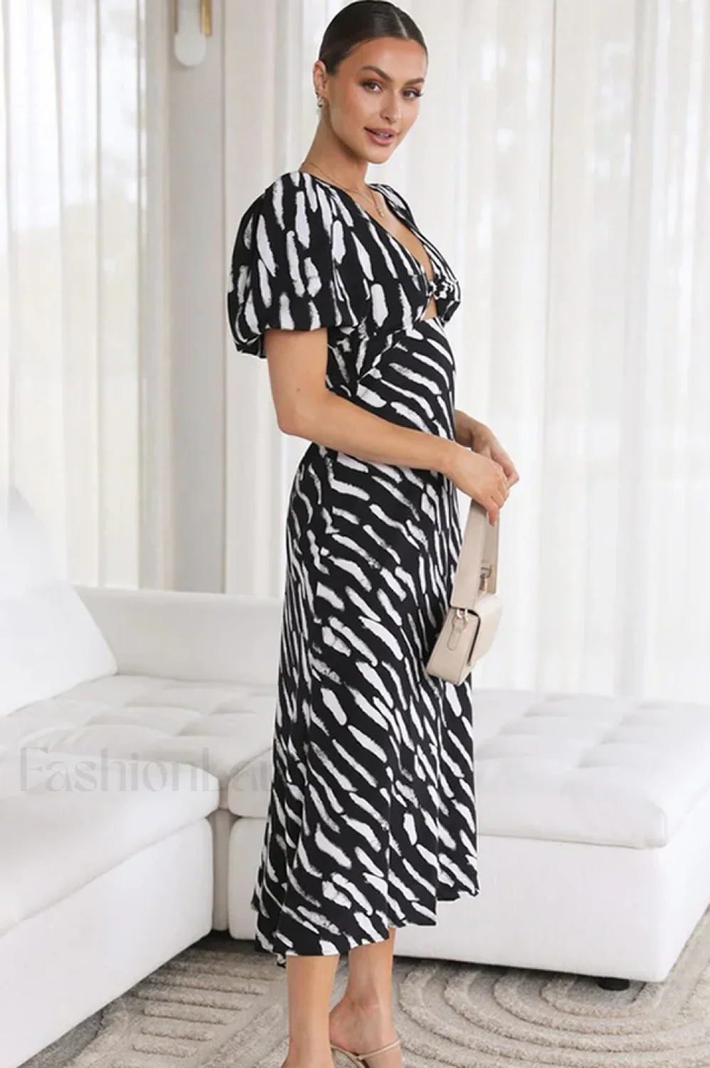 Paysley Elegant Midi Dress - Image 12