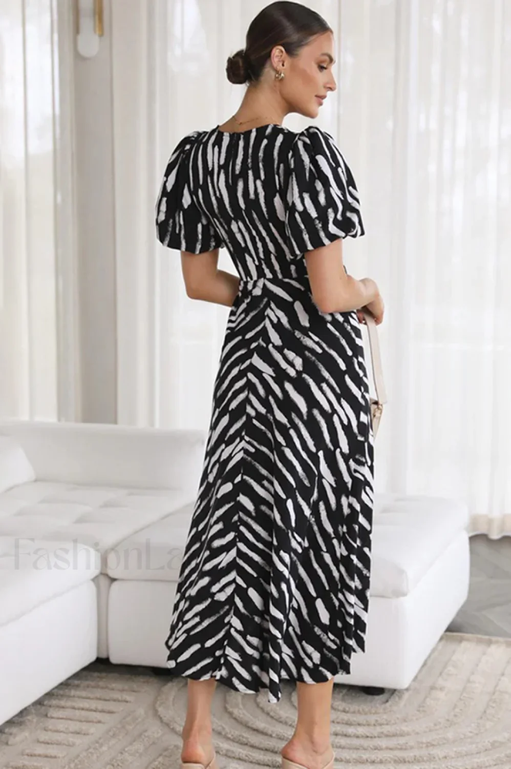 Paysley Elegant Midi Dress - Image 13