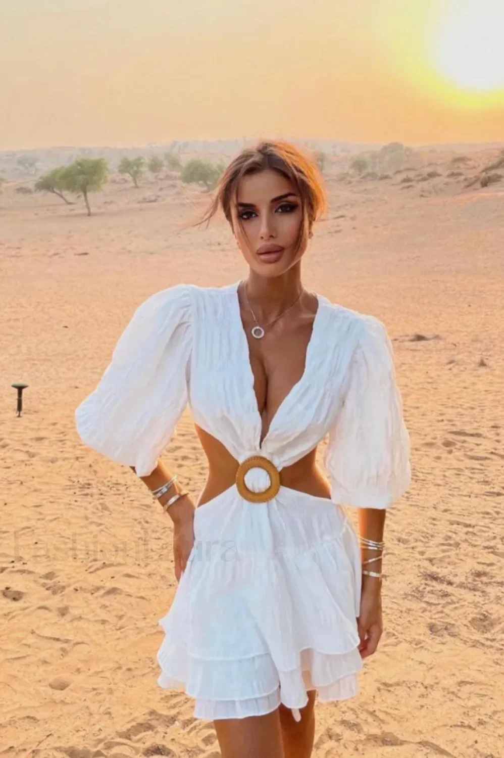 Paloma Puff Stylish Sleeve Mini Dress - Image 32