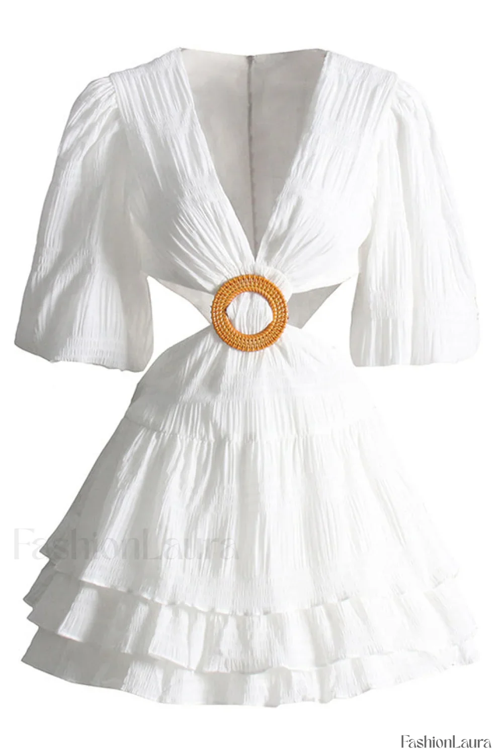 Paloma Puff Stylish Sleeve Mini Dress - Image 57