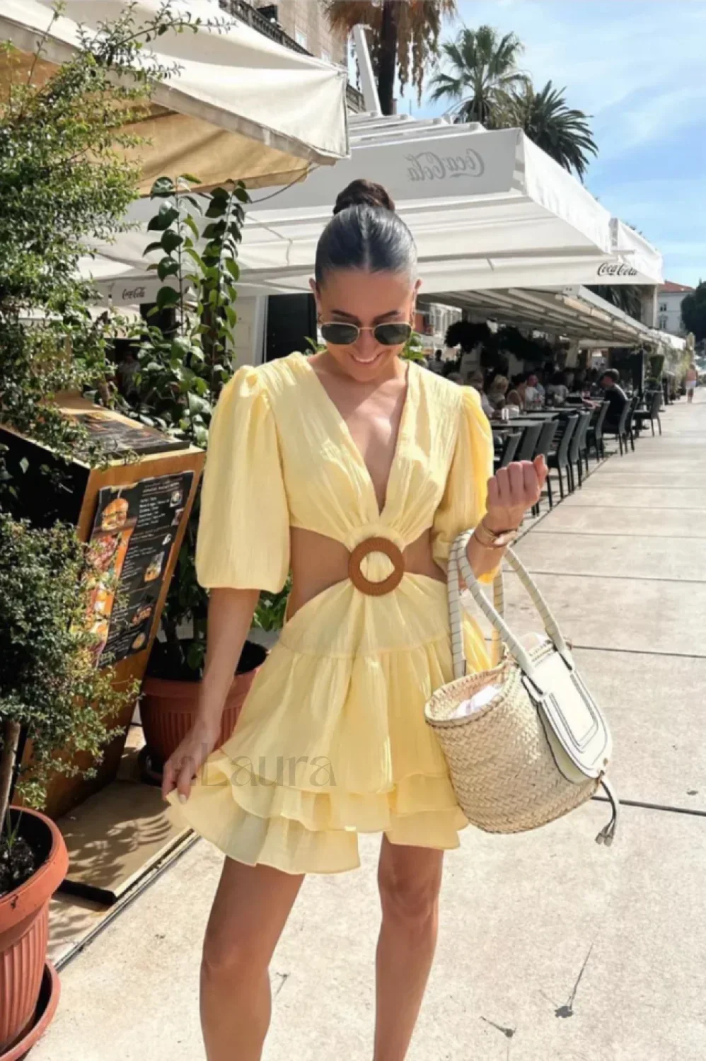 Paloma Puff Stylish Sleeve Mini Dress - Image 8