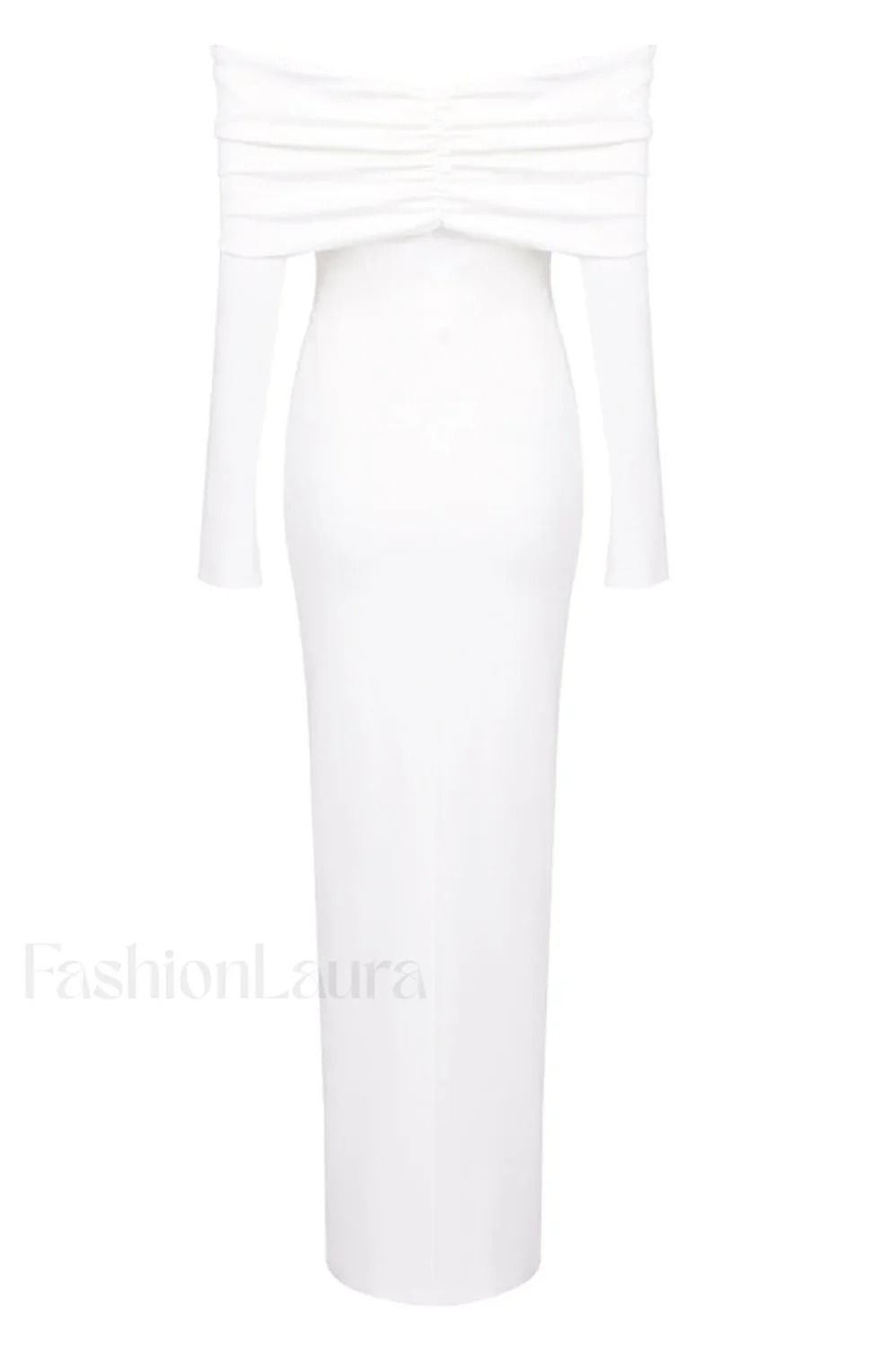 Off Shoulder Bodycon Charming Bardot Midi Dress - Image 18