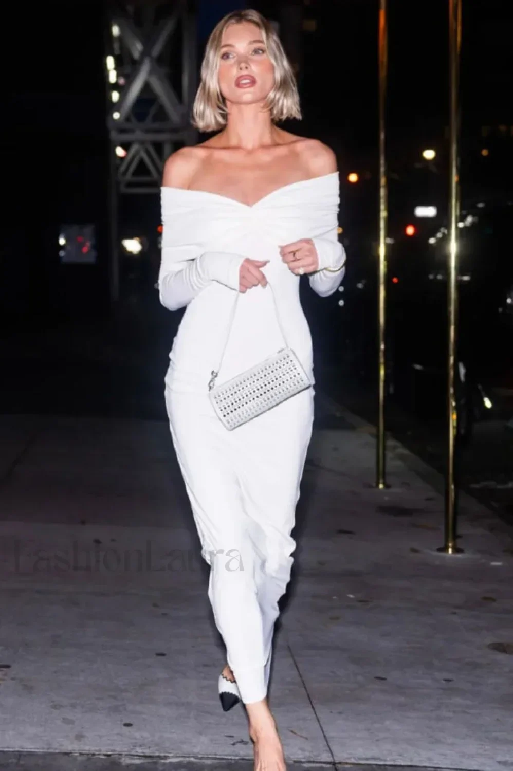 Off Shoulder Bodycon Charming Bardot Midi Dress - Image 2