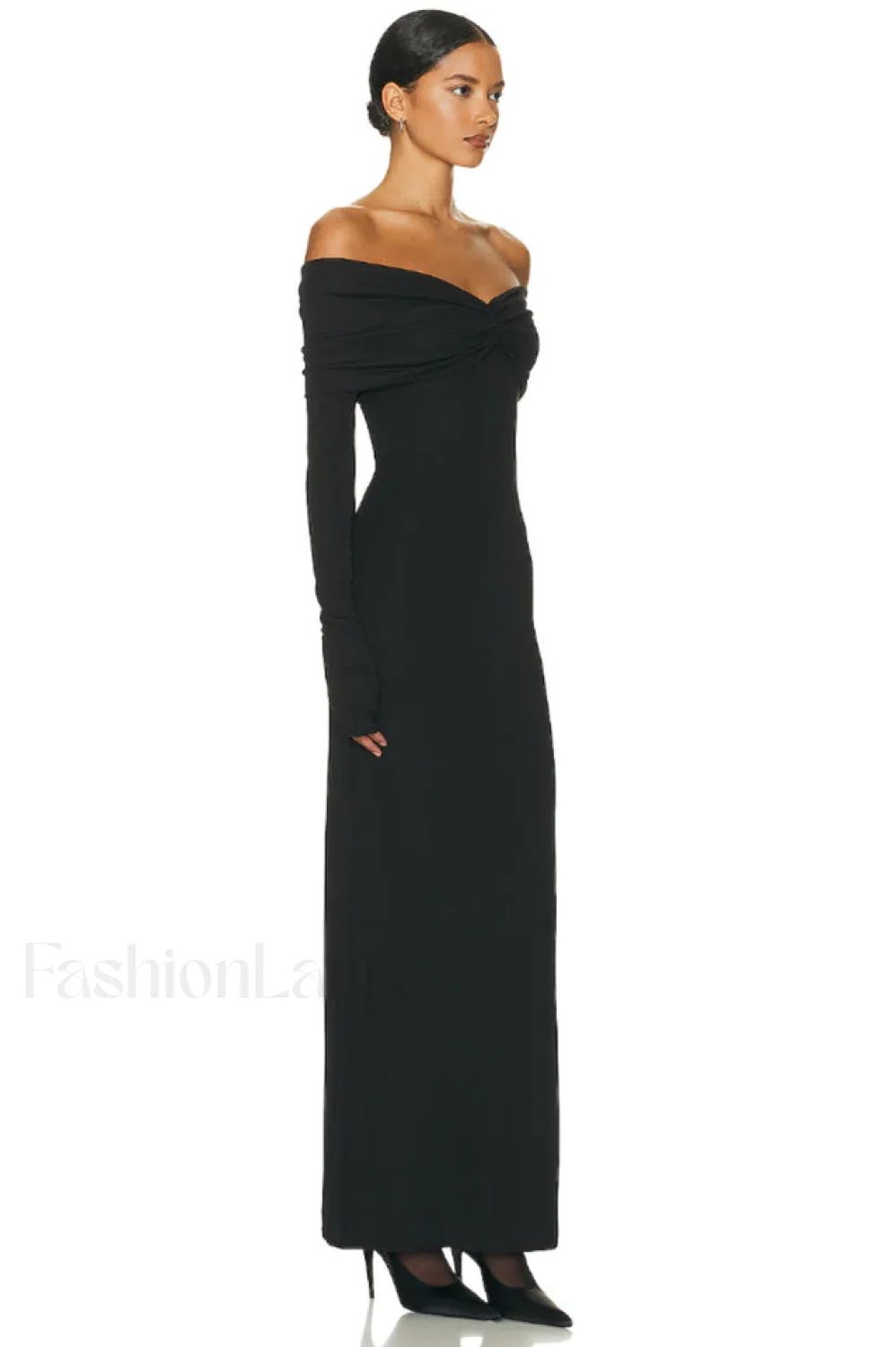 Off Shoulder Bodycon Charming Bardot Midi Dress - Image 20