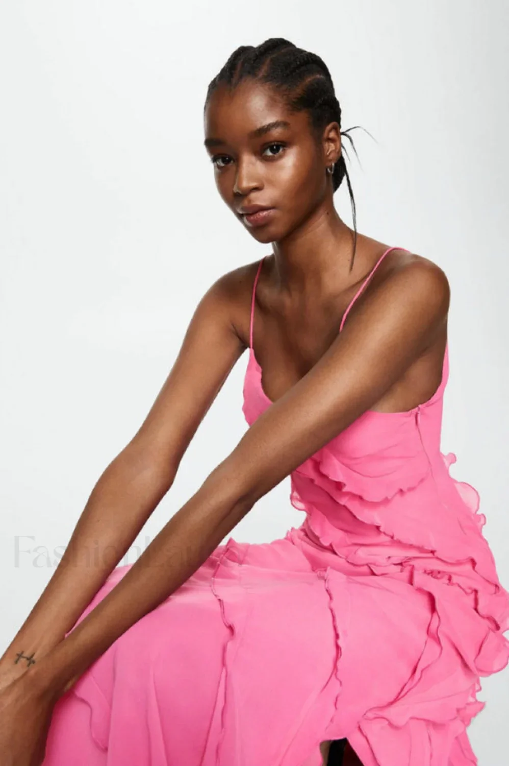 Ocean Waves Tiered Charming Ruffle Maxi Dress - Image 25