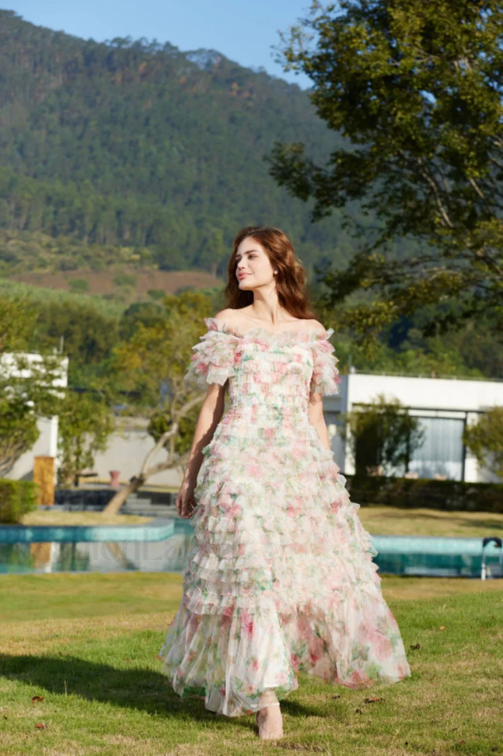 Nola Ruched Stylish Floral Maxi Dress - Image 62